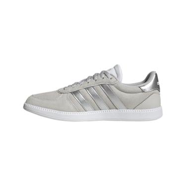 Imagem de adidas Tênis feminino Breaknet Sleek, Cinza/Prata Metálico/Branco, 36