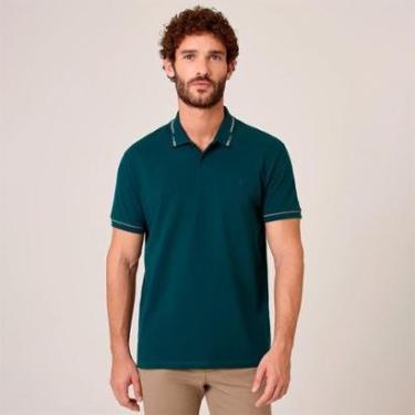 Imagem de Camisa Polo Dudalina Jacquard Masculino-Masculino
