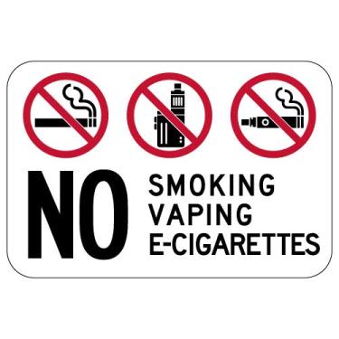 Imagem de Placa de vaporização ou cigarros eletrônicos de 30,5 x 20,3 cm, placas metálicas de alumínio para ambientes externos e internos