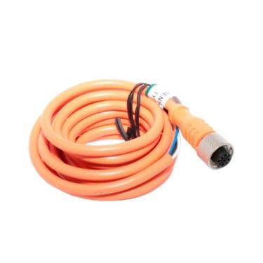 Imagem de Cabo Com Conector M12 2M Metaltex, Laranja