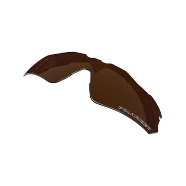 Imagem de Lentes de substituição OOWLIT compatíveis com óculos de sol Oakley Radar EV Path, Brown Polycarbonate Combine8™ Polarized, One Size