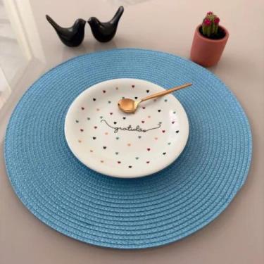 Imagem de Jogo Americano Descanso de Mesa Almoço Jantar Flexivel Elegante Pratos