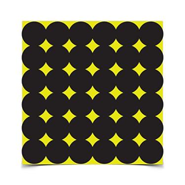 Imagem de BIRCHWOOD CASEY Shoot-N-C Pasters de reparo preto de 2,5 cm para alvos de tiro - Alvos reativos autoadesivos altamente visíveis de feedback instantâneo para tiro interno e externo - 432 alvos