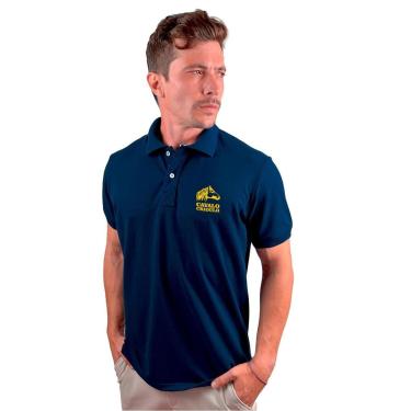 Imagem de Camisa Gola Polo Estampa Cavalo Crioulo Piquet Masculino-Masculino