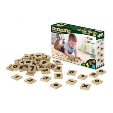 Imagem de Números Em Mdf Educativo Infantil 40 Peças - Junges