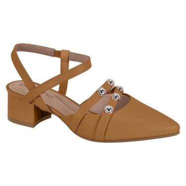 Imagem de Sapato Scarpin Social Feminino Beira Rio Conforto 4182230, Camel, 36