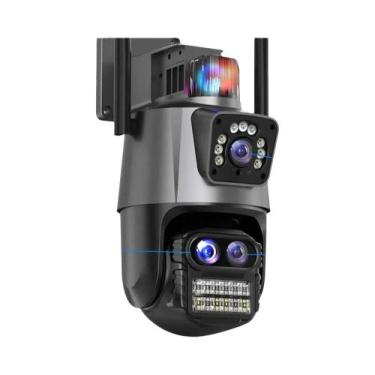 Imagem de Câmera de Segurança Externa 9MP WiFi 4K - Zoom 8X, PTZ, Tela Dupla, IC