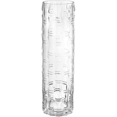 Imagem de VASO DECORATIVO ENFEITE CASA CILINDRO HOME&CO VIDRO 50X13X13CM TRANSPARENTE