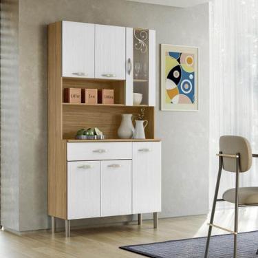 Imagem de Armário Cozinha Compacta Golden Freijó/Supremo 6 Portas e 1 Gaveta - K