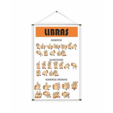 Imagem de Banner pronto Libras BA 171 medida 45x70 cm arte pronta