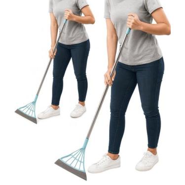 Imagem de Kit 2 Mop Rodo Vassoura para Limpeza de Vidros E Outras Superficies - 