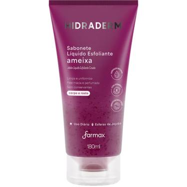 Imagem de Sabonete Líquido Esfoliante Hidraderm Ameixa Farmax 180ml