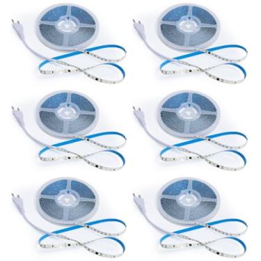 Imagem de Kit 6x Fita 120 Led 3528 Ip20 110v 3000K Direto Na Rede - Rolo 10 Metros Cada