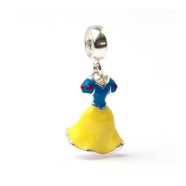 Imagem de Berloque Pingente Vestido Branca De Neve