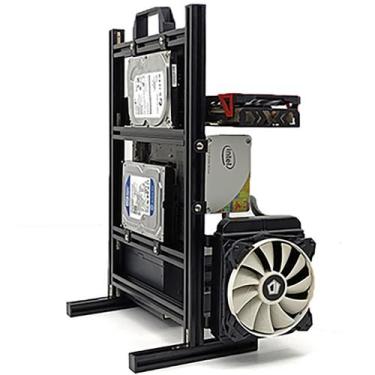 Imagem de Suporte para placa-mãe PC Test Bench Case Yoqanr ATX/MATX/ITX