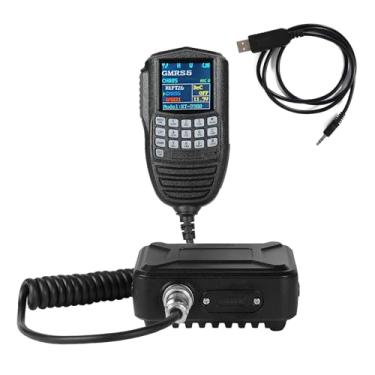 Imagem de Rádio móvel KT-9900 GMRS 20W compacto bidirecional com microfone de controle integrado Tri-Watch, compatível com repetidor de digitalização, NOAA para veículos, off-road, caravanning