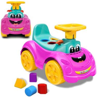 Imagem de Totokinha Triciclo Andador Rosa Carrinho De Passeio Menina - Cardoso T