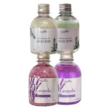Imagem de Espuma Banheira Hidro + Sal De Banho Alecrim E Lavanda - Bagnare Cosmé