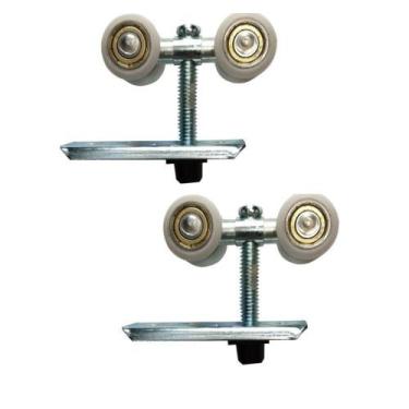 Imagem de Par de roldanas quatro rodas 23MM rolamentadas FN-204 - Al-fer - Al-fe