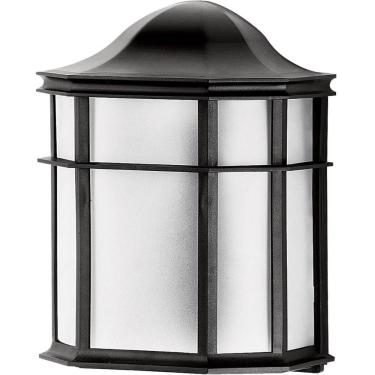 Imagem de Arandela Externa Preta Lente Fosca Luminária de Parede Linha De Ville Dital Jardim Varanda