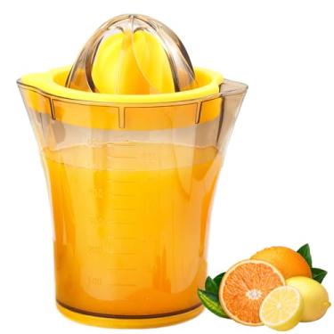 Imagem de Datsto Lemon Squeezer Citrus Juicer Manual Orange Juicer, Sturdy Hand Lemon Juicer, Manual Lime Press with Built-in Measuring Cup 20 OZ, Non-slip Base, Easy to Clean