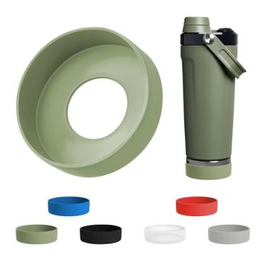 Imagem de WUQID Bota protetora de silicone compatível com garrafa coqueteleira Stanley Activate de 590 ml (Meadow)