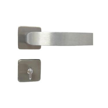 Imagem de Fechadura Torino Roseta Alumínio para Porta Banheiro - Mgm, Tamanho: W