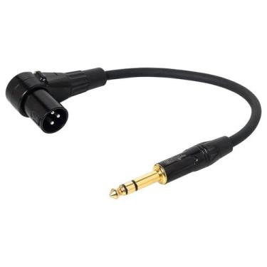 Imagem de Cabo Adaptador XLR Macho 90º graus para P10 Macho - CIRILO CABOS, 2 MT