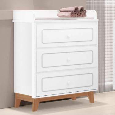 Imagem de Comoda Infantil Trocador Natan Tuboarte 100% em MDF