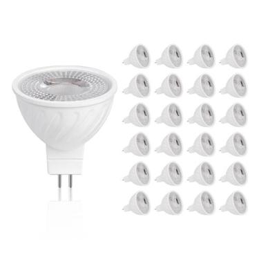 Imagem de Lâmpada LED HMYYJT MR16 5W 3000K 12-36V AC e DC regulável, pacote com 