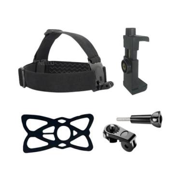 Imagem de Suporte De Cabeça Ajustável Universal Para GoPro Hero, iPhone, Xiaomi,
