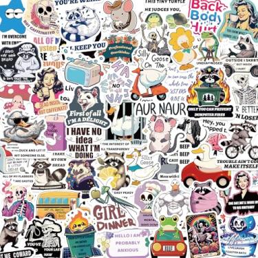 Imagem de 150 peças de adesivos engraçados para adultos, adesivos de meme sarcásticos de vinil holográfico à prova d'água, acessórios Kindle para laptop, garrafa de água, telefone, decalques de scrapbook