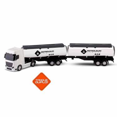 Imagem de Caminhão Tanque Duplo - Petroleum - Branco - Roma