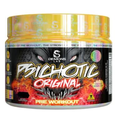 Imagem de PRÉ TREINO PSICHOTIC ORIGINAL 150G DEMONS LAB-Unissex