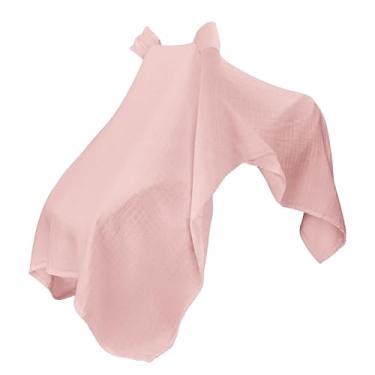 Imagem de EHJRE Capa para cadeirinha de carro para meninas e meninos, capa para canguru, macia, à prova de vento, ajuste universal, proteção solar de verão, dossel, Rosa