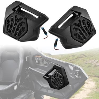 Imagem de POKIAUTO Módulos de alto-falante para porta frontal de 16,5 cm com suportes de montagem para acessórios Polaris RZR PRO XP/R/S 4 2025 (um par)