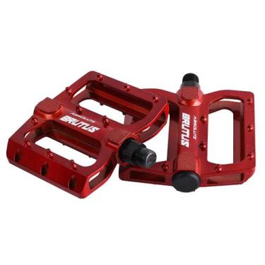 Imagem de Par Pedal Absolute Brutus Flat Vermelho Tamanho 9/16