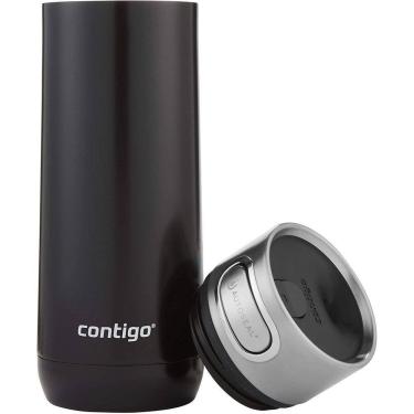 Imagem de Garrafa Térmica Luxe Autoseal Inox Contigo - 473Ml - Preto