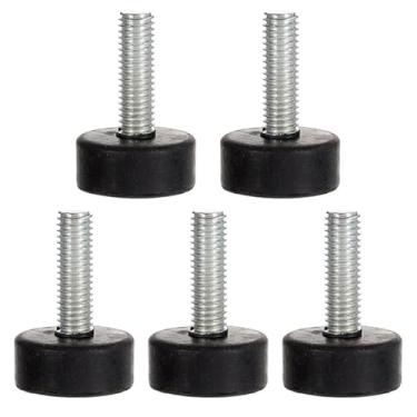 Imagem de Cabilock Pés de borracha resistente para cadeiras, móveis de pátio, 5 peças de parafusos de nivelamento ajustáveis para pernas de móveis