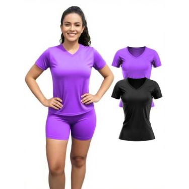 Imagem de Kit 2 Camiseta Manga Curta Dryfit Fitness Academia - Ast Store, M, Rox