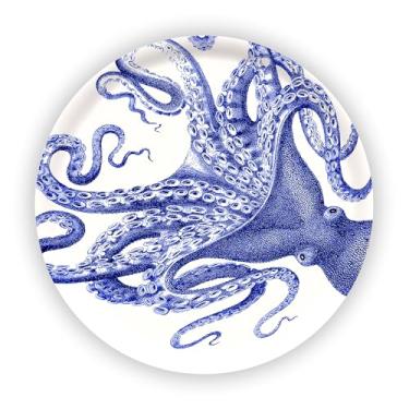 Imagem de Bandeja grande redonda de madeira de bétula Lucy | Madeira de bétula e melamina limpa | Perfeito para casa, entretenimento, presentes | Multicolorido, 15,7D