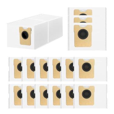Imagem de Pacote com 16 sacos de pó C20 adequados para aspirador de pó Eufy C10, C20 Omni Robot Vacuum, sacos de pó descartáveis C10 de grande capacidade com duráveis e de longa duração