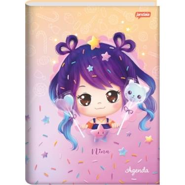 Imagem de Jandaia - Agenda Permanente Escolar 134X200mm CD 192Pgs Nina Pirulitos e Confeitos FSC