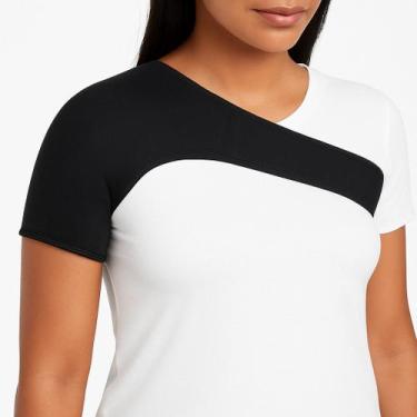 Imagem de Ombreira Protetor Suporte de Ombro e Clavícula Neoprene Treino Academi