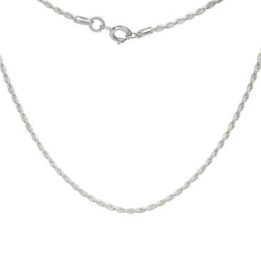 Imagem de Colar Cordao Baiano 40 cm 2mm Folheado Prata 925 - Papillon Semi Jóias