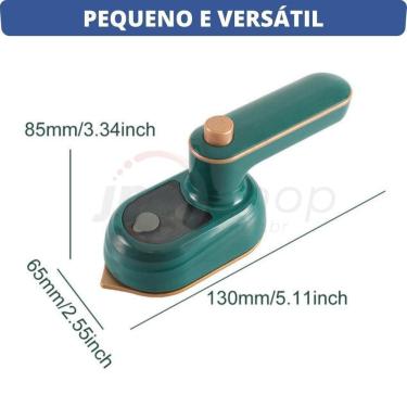 Imagem de Mini Ferro De Passar Roupa A Vapor Portátil Viagem Bivolt