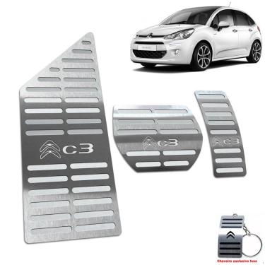 Imagem de Pedaleira Automático + Descanso Citroen C3 2013 2020 Inox
