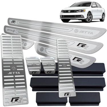 Imagem de Soleira Pedaleira Descanso Jetta R-line 11 18 Manual Pra AR