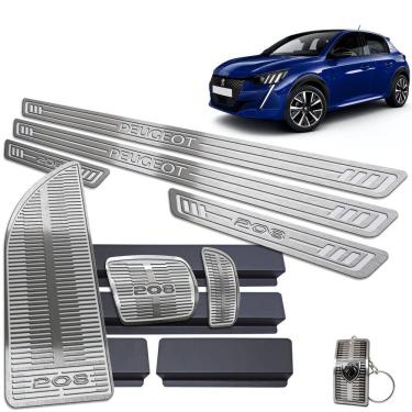 Imagem de Pedaleira Automático Soleira Descanso Prata Peugeot 208 2021