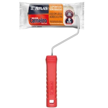 Imagem de Rolo De Lã 9cm - 328-9 - Pinceis Atlas Rolo De La 9cm Atlas 328-9 Pinceis Atlas